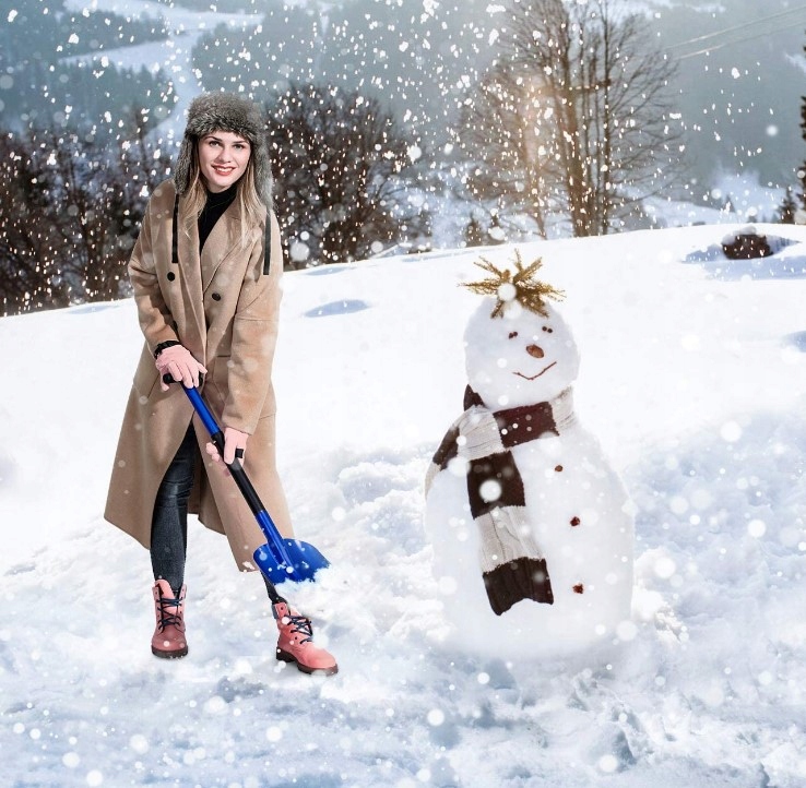 SZUFLA LAWINOWA SZUFLA DO ŚNIEGU ALUMINIOWA TORBA Materiał głowicy metal