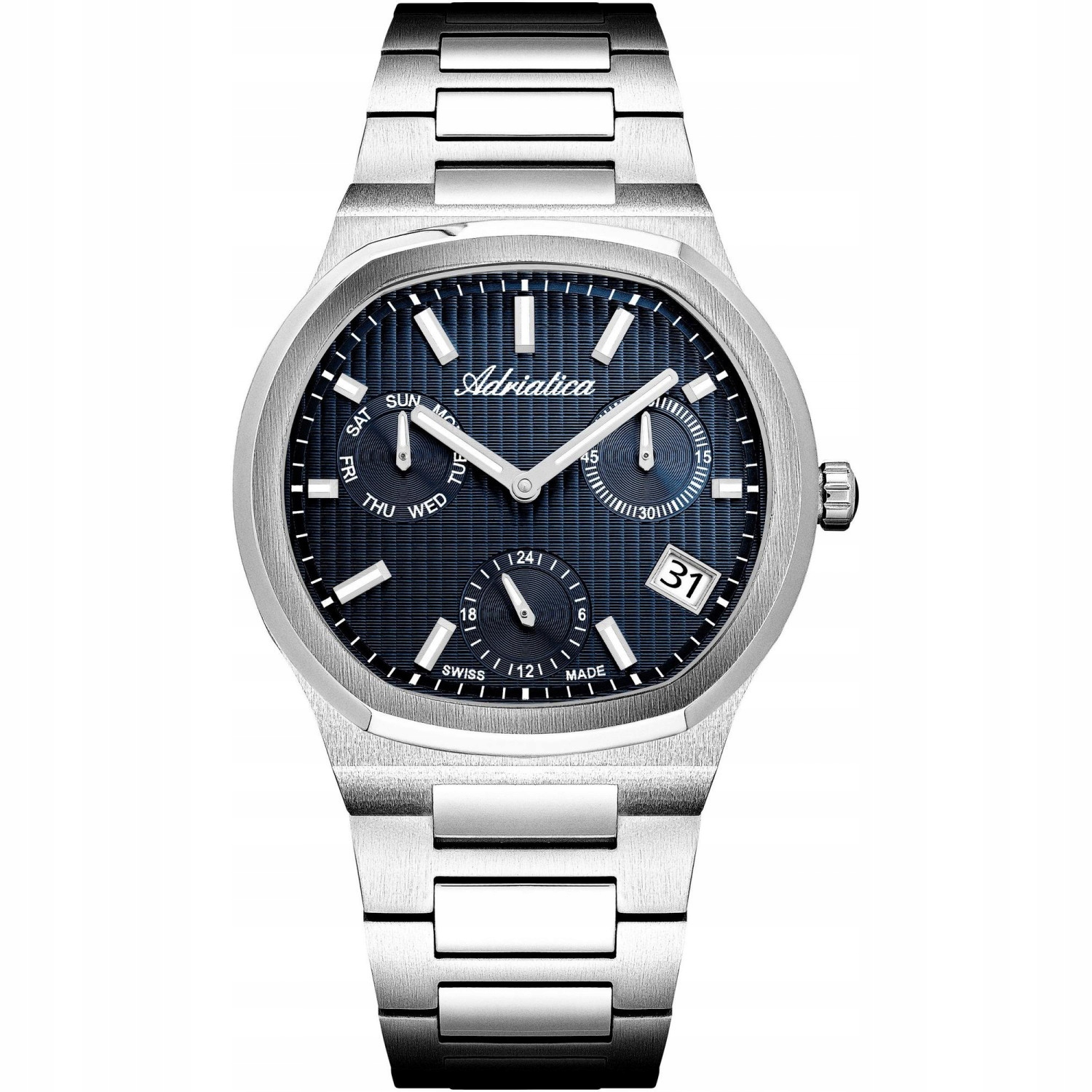 Pánské Hodinky Adriatica A8349.5115QF stříbrný náramek