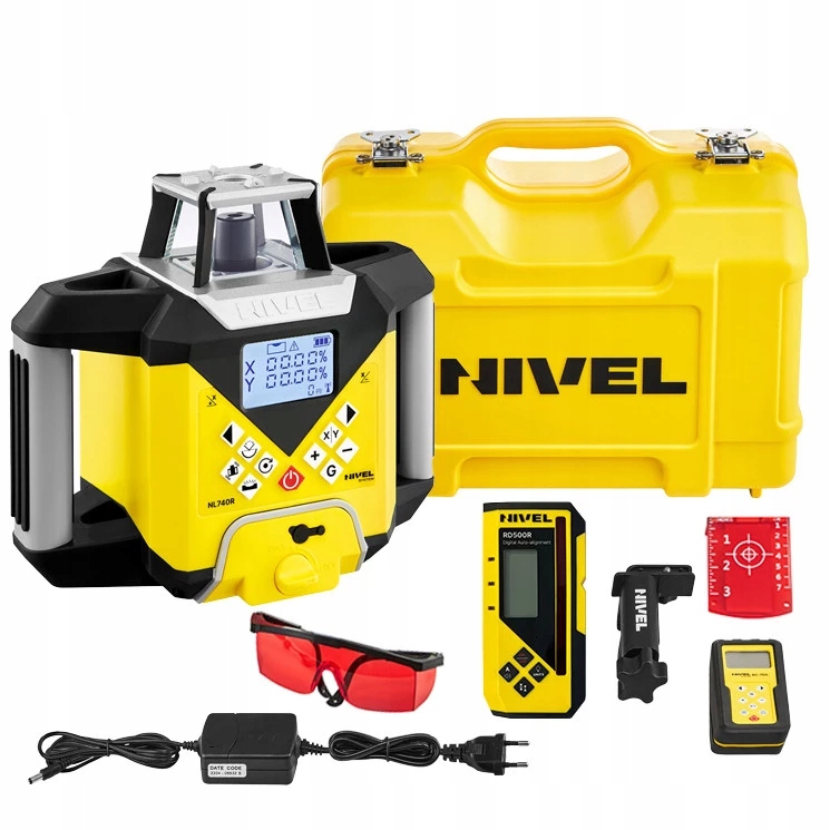 NIWELATOR LASEROWY (CZERWONY) NIVEL SYSTEM NL740R DIGITAL