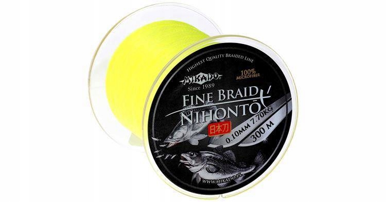 D Plecionka Nihonto Fine Braid 0.14 Fluo Żółta 3