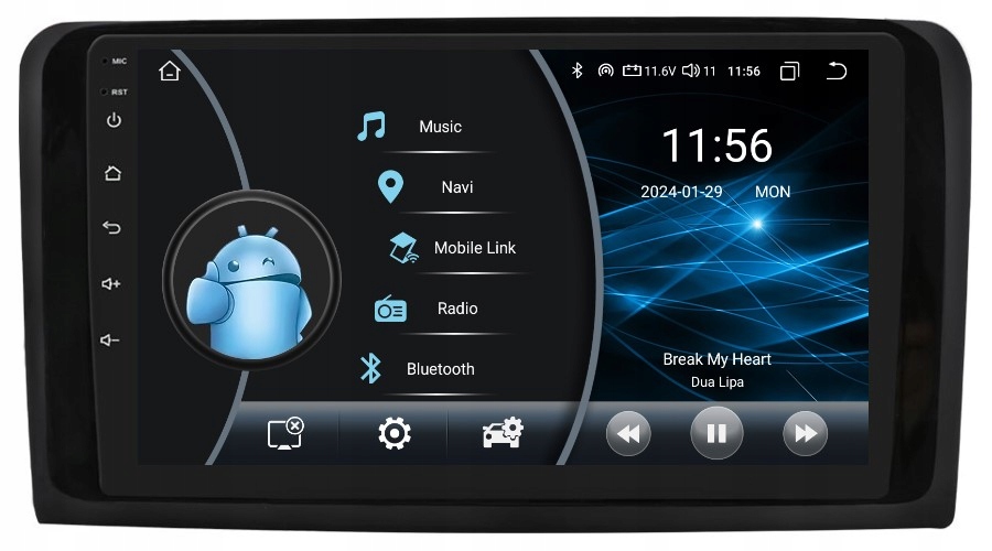 Navigace Android Mercedes ML W164 Gl X164 2/32 Gb Dsp Carplay Lte