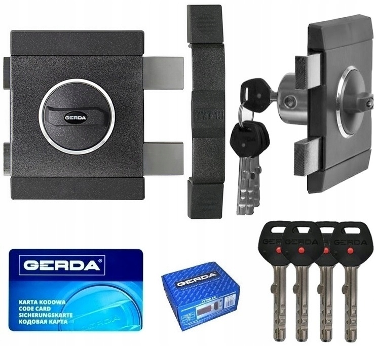 Zamek nawierzchniowy Gerda TYTAN ZX Z SZYLDEM