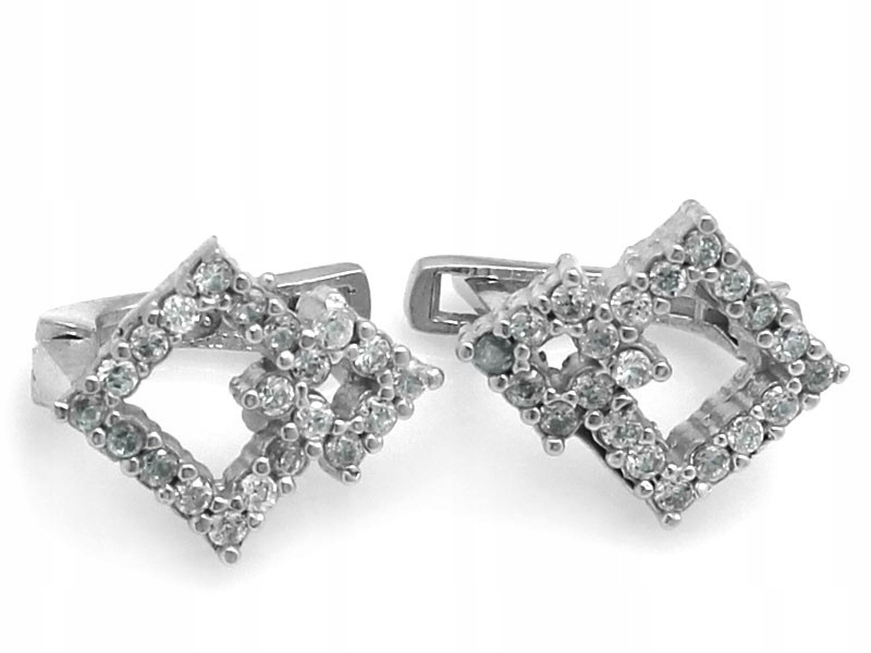 Stříbrné náušnice pro ženy 925 s kamenem pro ni módní doplněk