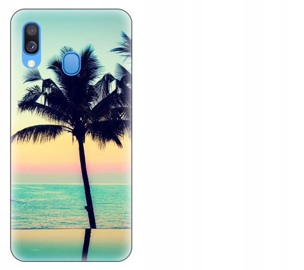 

Etui pokrowiec Samsung Galaxy A40 Palmy plaża waka