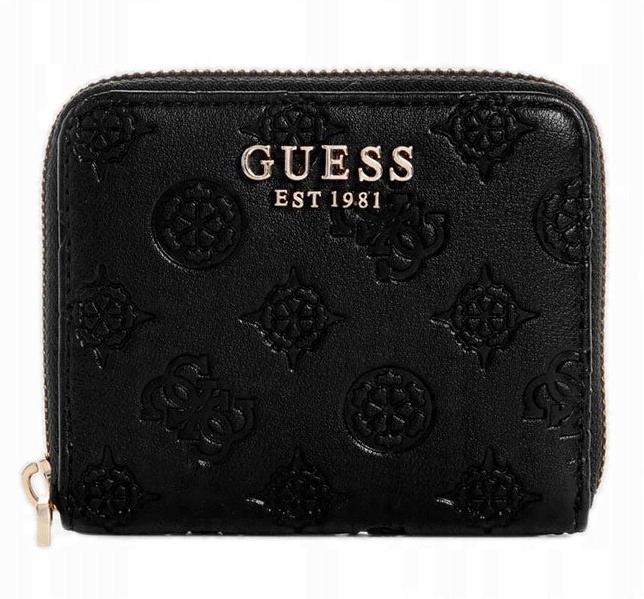 Dámská Malá Dámská Logovaná Peněženka Černá Krásná Krabička Jako Dárek Guess