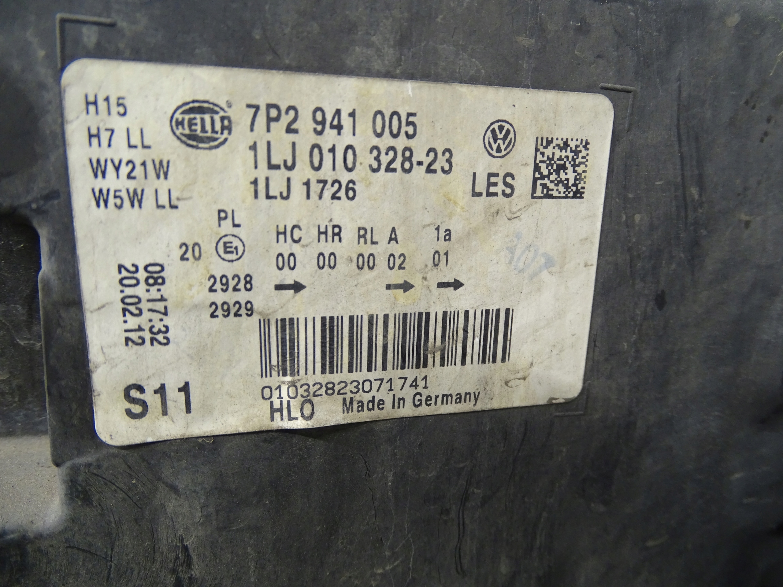 light REFLEKTOR left front left front VW TOUAREG II 7P 7P2941005