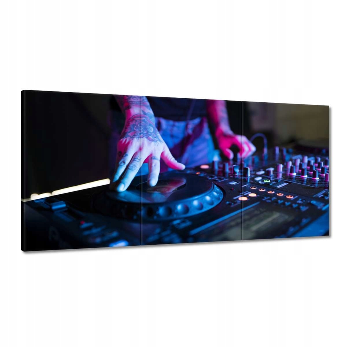 Obrazy 180x90 Ruční mixážní pult Dj stanice