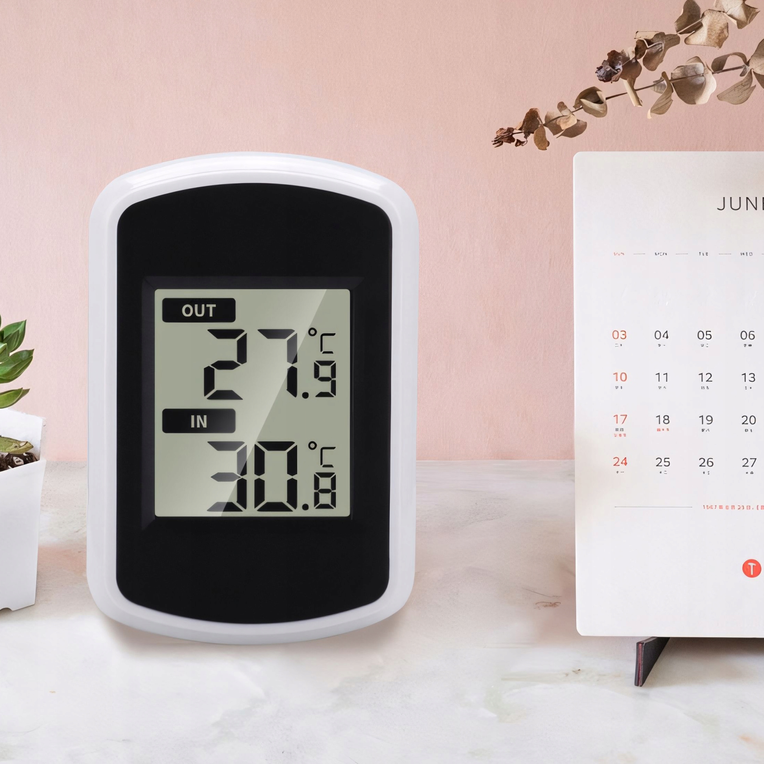 TERMOMETR STACJA POGODOWA POGODY HIGROMETR ZEWNĘTRZNY WEWNĘTRZNY CZUJNIK Funkcje pomiar temperatury wewnętrznej pomiar temperatury zewnętrznej