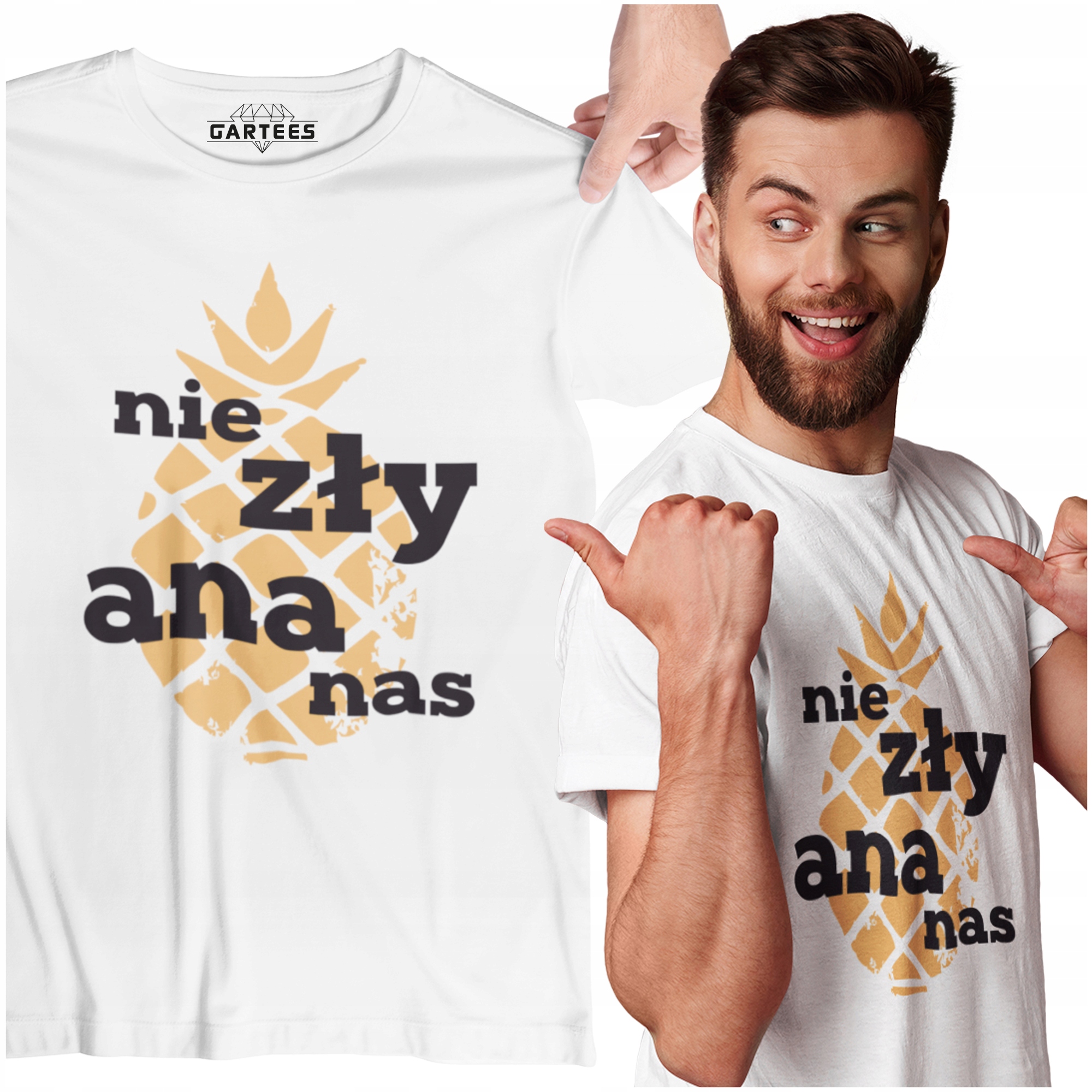 

T-shirt Śmieszny Prezent Dla Faceta Niezły Ananas