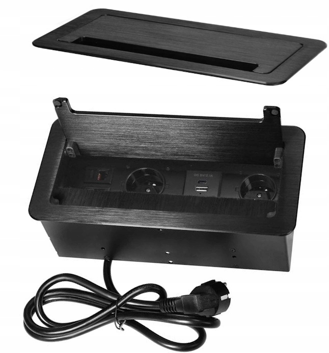 Zásuvka Zapuštěná Do Desky Usb Usb-c 2x RJ45 2x230V Na Desku