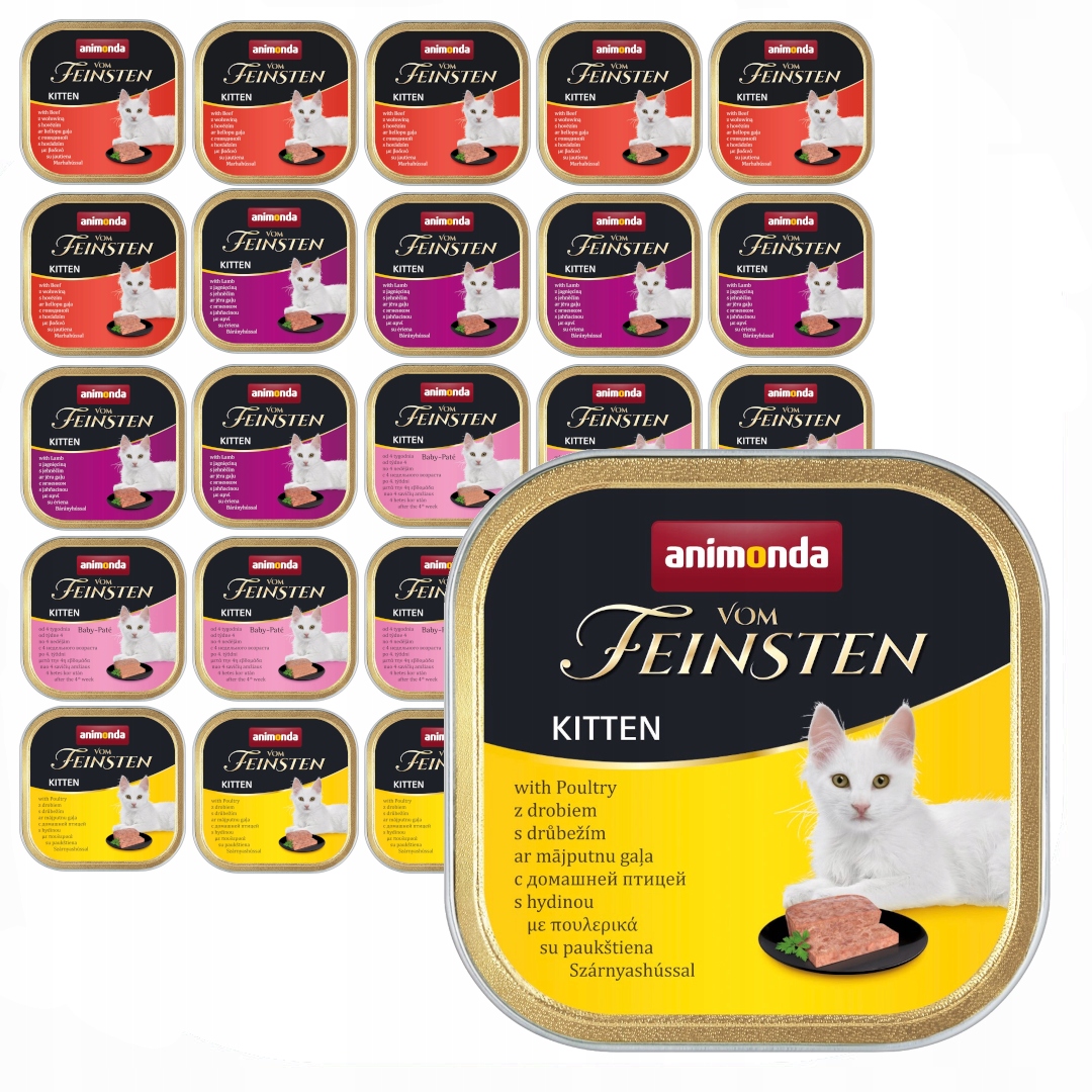Levně Animonda Vom Feinsten Kitten 24x100g Vlhké Krmivo pro koťata Mix Chutí
