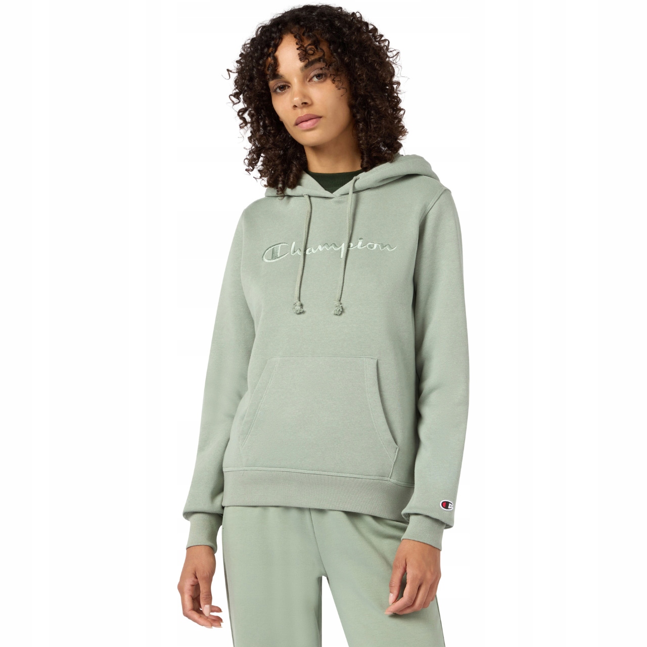Mikina Champion Hooded Sweatshirt zelená 118379 GS148 XL