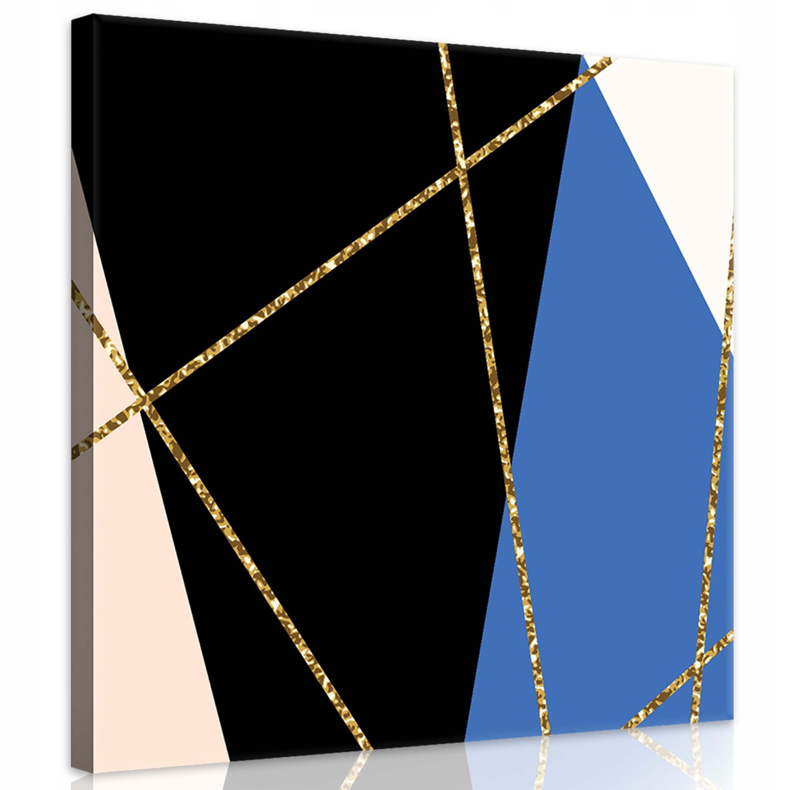 Obraz 80x80 Geometrický vzor abstrakce minimalismus zlaté linie kontrast