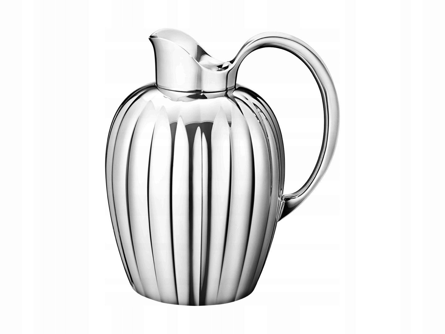 Georg Jensen Bernadotte Oceľový džbán na vodu 1,6 l strieborný