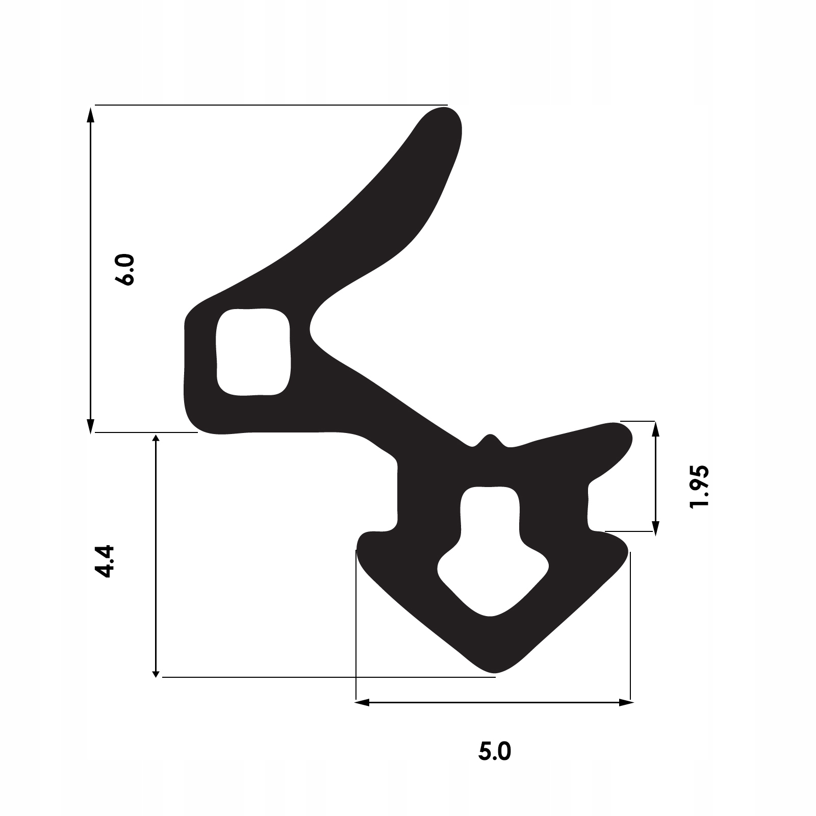 Uszczelka do Okien PCV GEALAN S-1188 - 50m Kod producenta UOG-1188.50