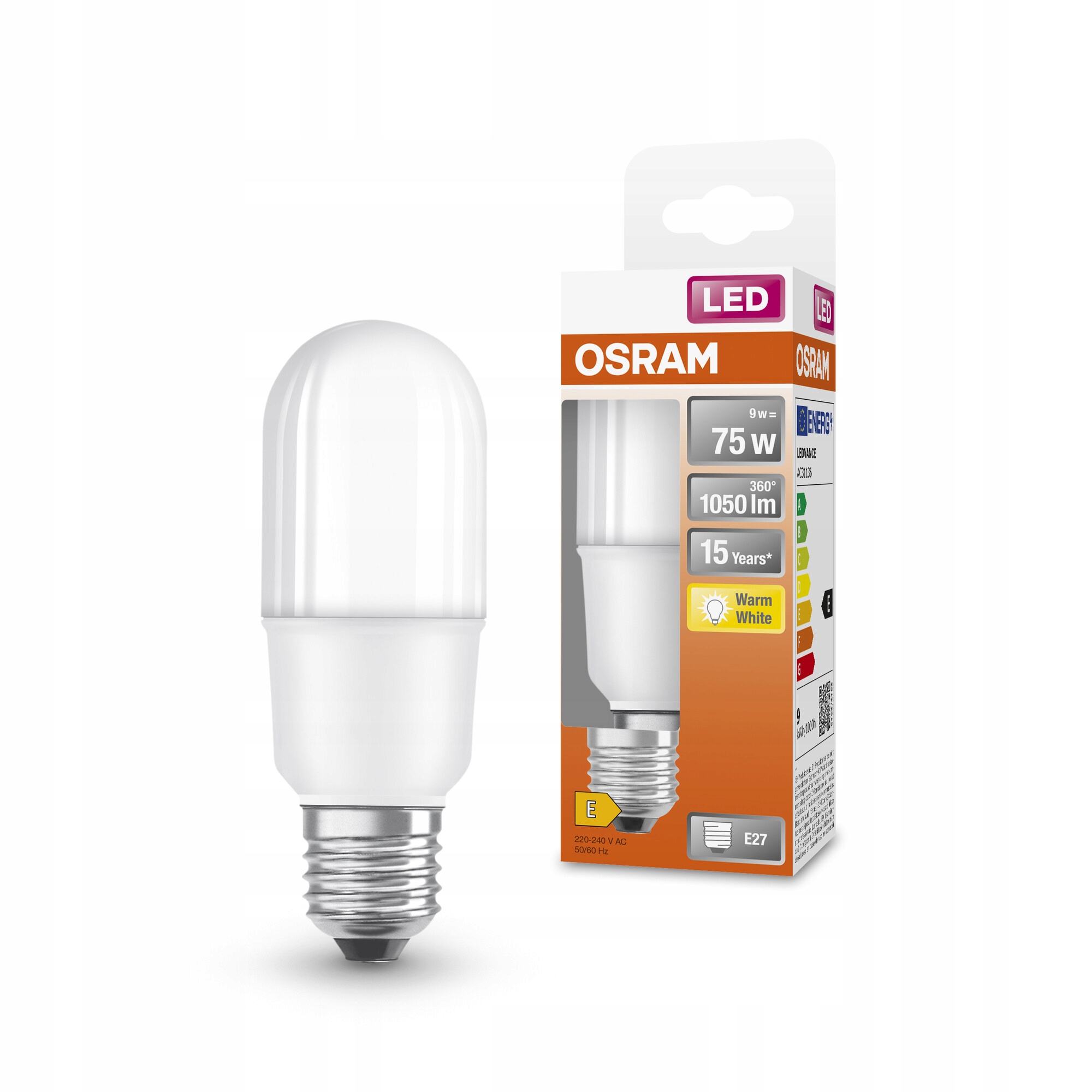 Lámpara Foco Led Osram Luz Fría 9w=75w Pack X 50