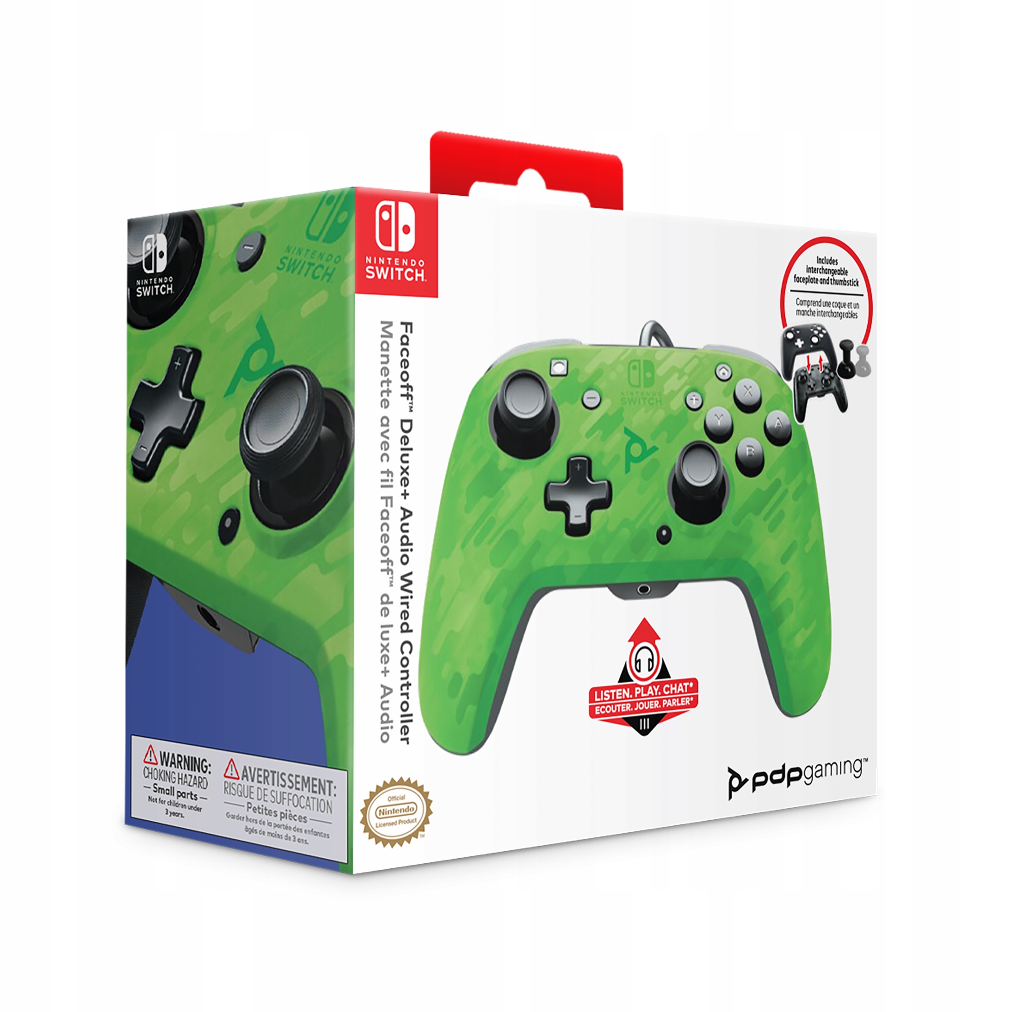 

Pdp Switch Pad przewodowy Deluxe+ Camo Zielony