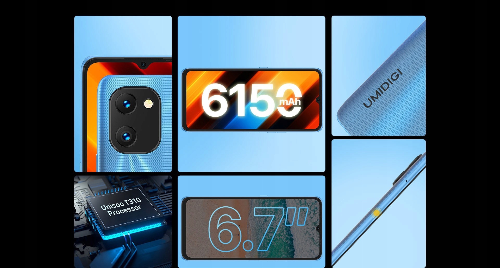 Umidigi Power 7S 4/64GB, 6150 mAh, čierna