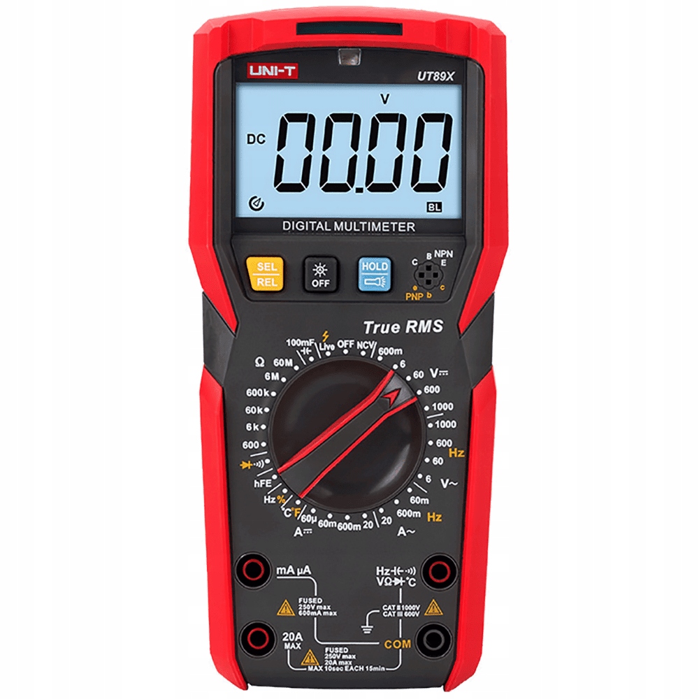 Multimetr Digitální elektrický měřič proudu Univerzální jednotka UT89X