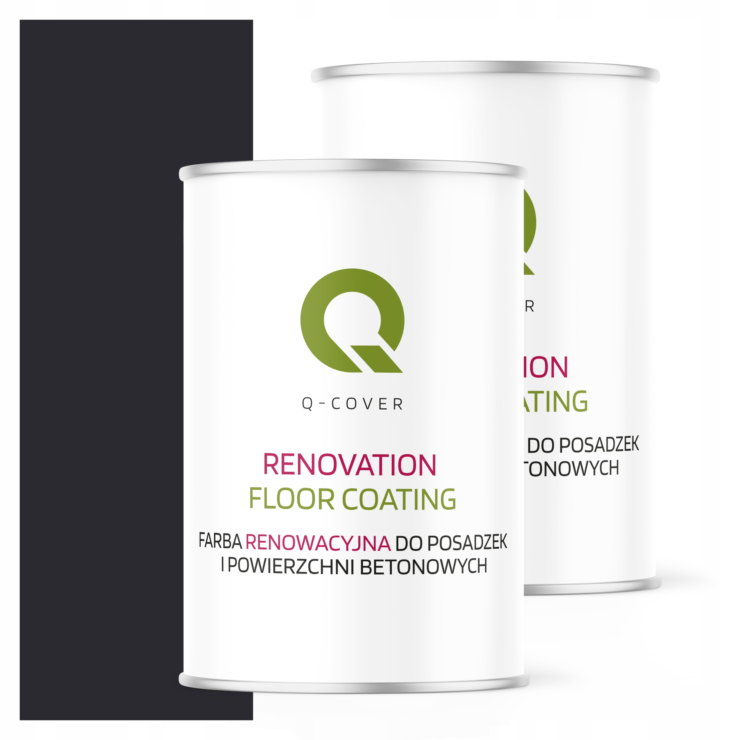 Ochranná farba na betónové podlahy Renovačná čierna 9005 Satén 1L