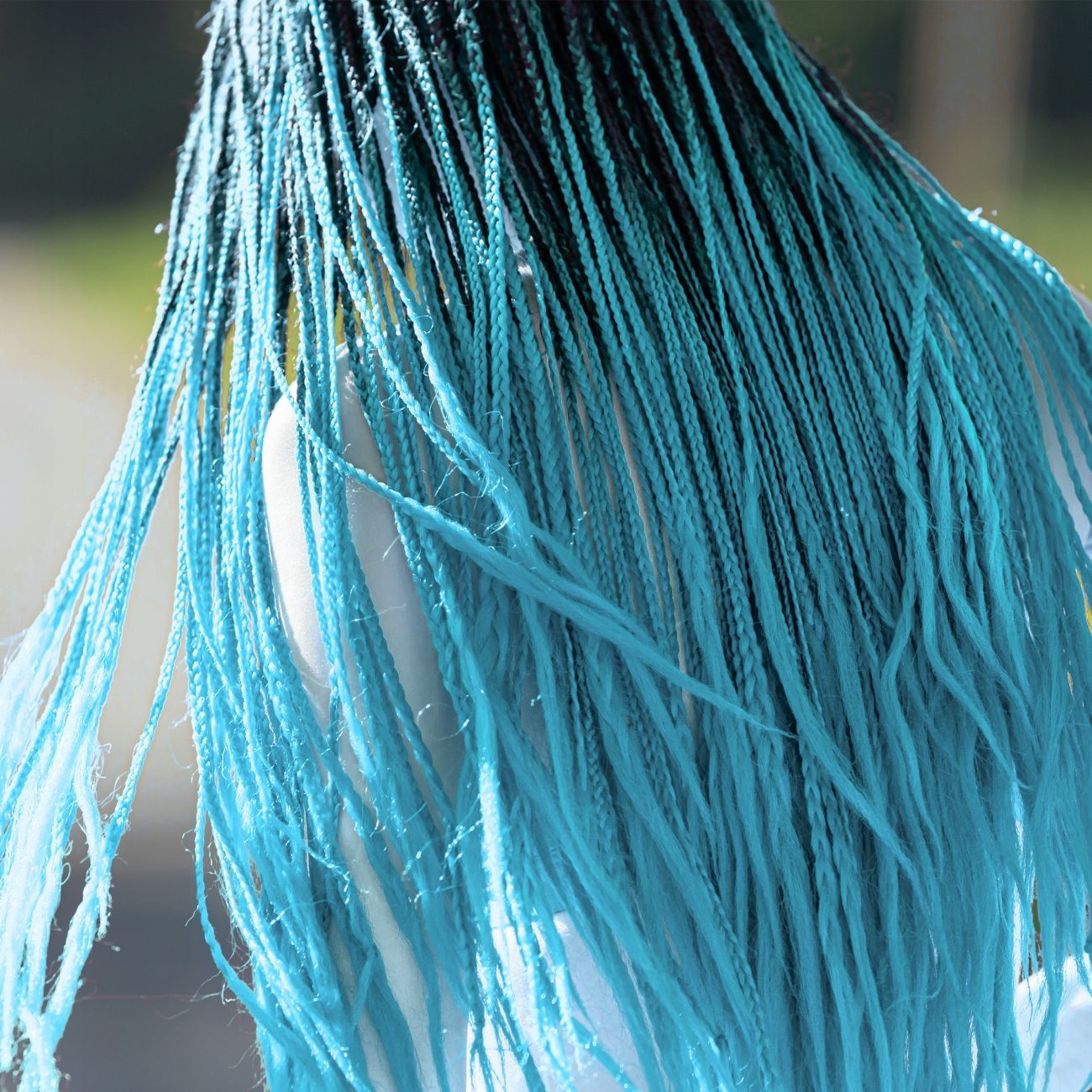 WŁOSY SYNTETYCZNE DO WARKOCZYKÓW KOLOROWE WARKOCZYKI PASMA DOCZEPY 130CM Pochodzenie włosów inne