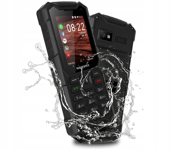 Telefon HAMMER 5 Smart Czarny Mocny Odporny na Wodę Pył Kurz IP68 EAN (GTIN) 5902983608738