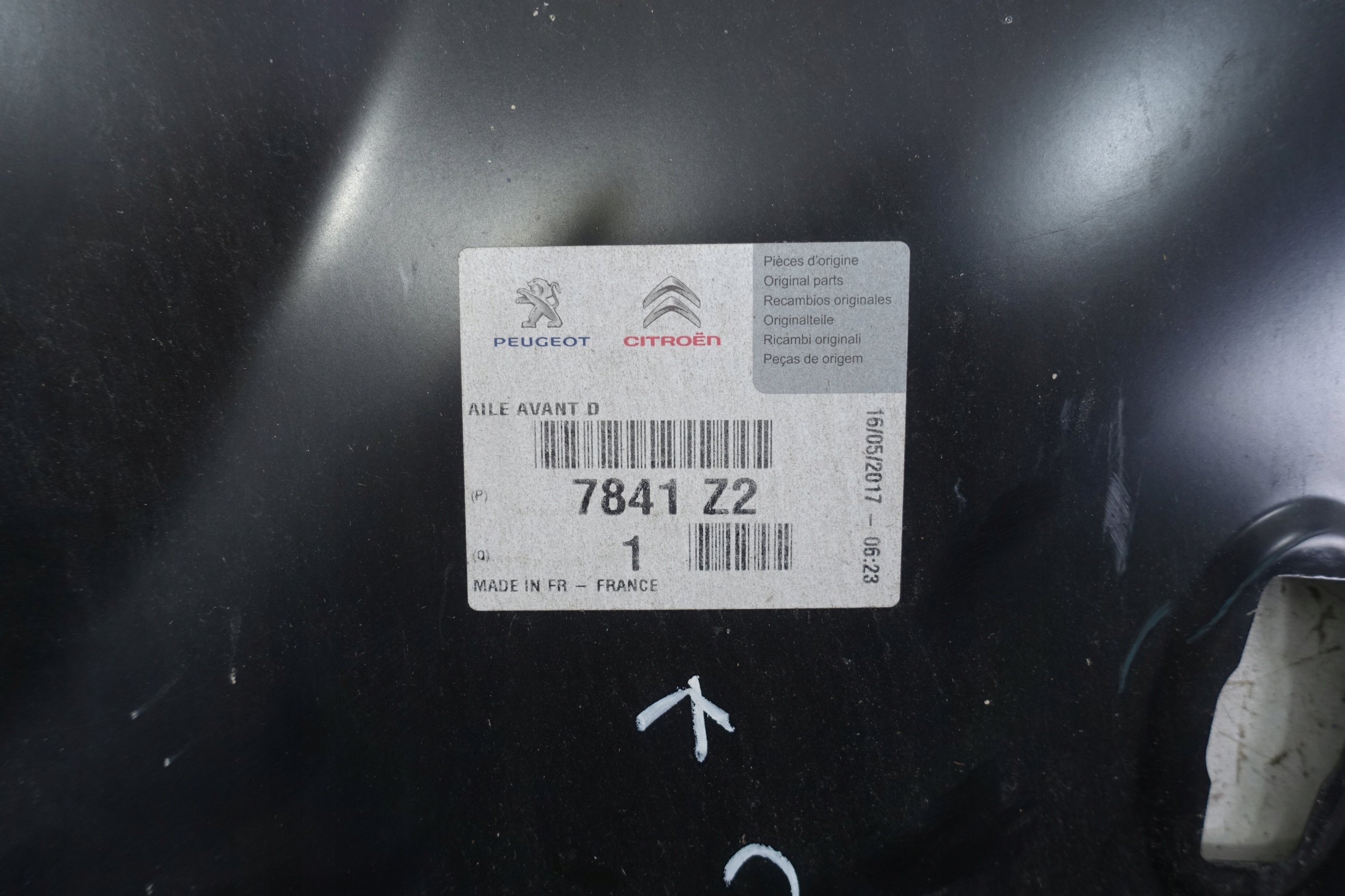 fender right front front CITROEN C3 PICASSO 08