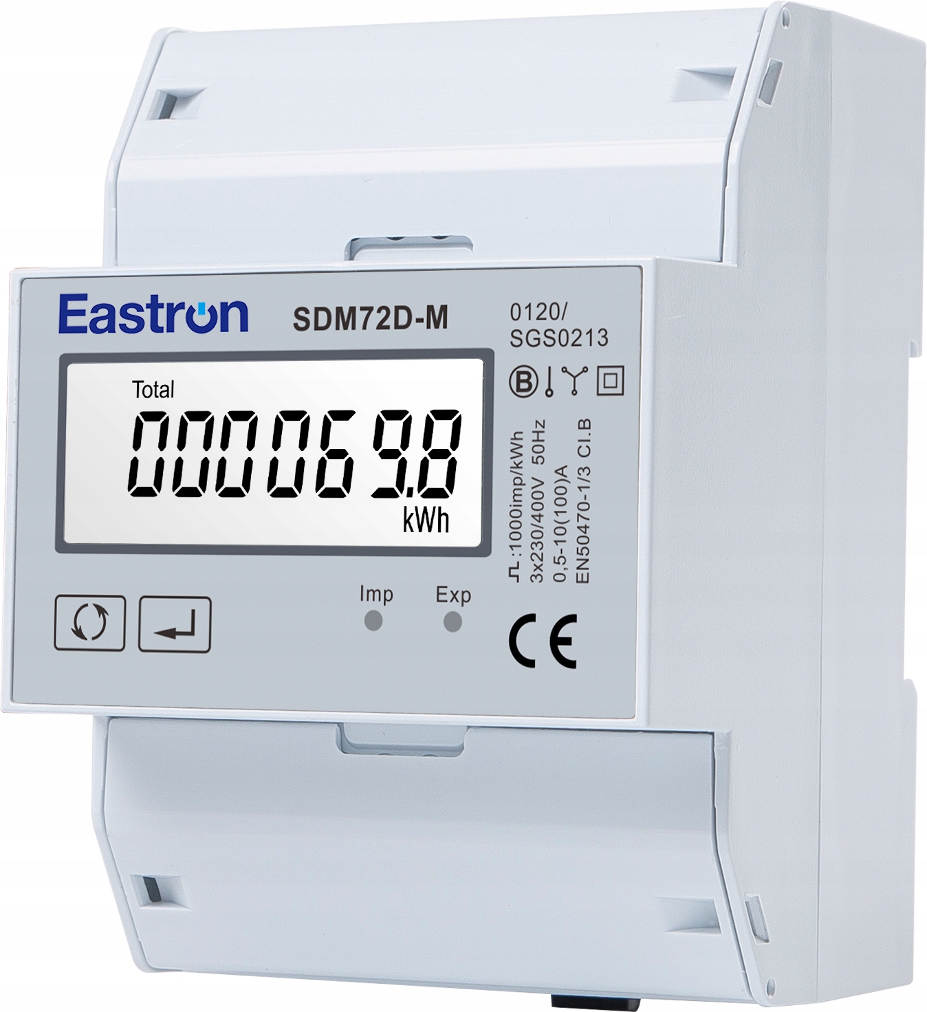 Třífázový elektroměr Eastron SDM72D-M Modbus v2