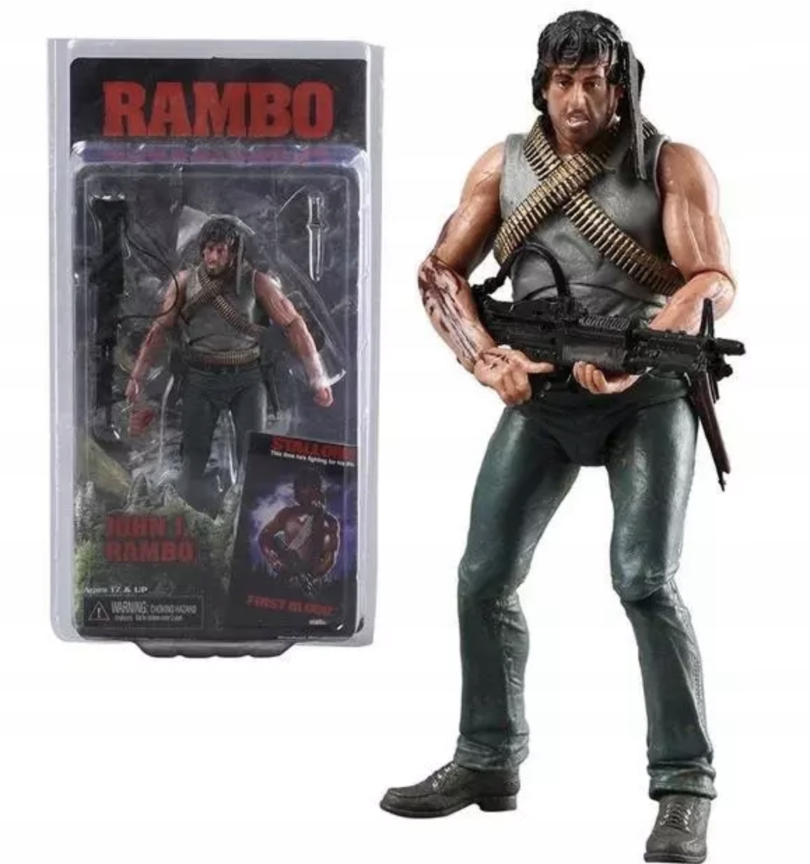 Figurka John Rambo První krev Sylvester Stallone 19 Cm pohyblivá