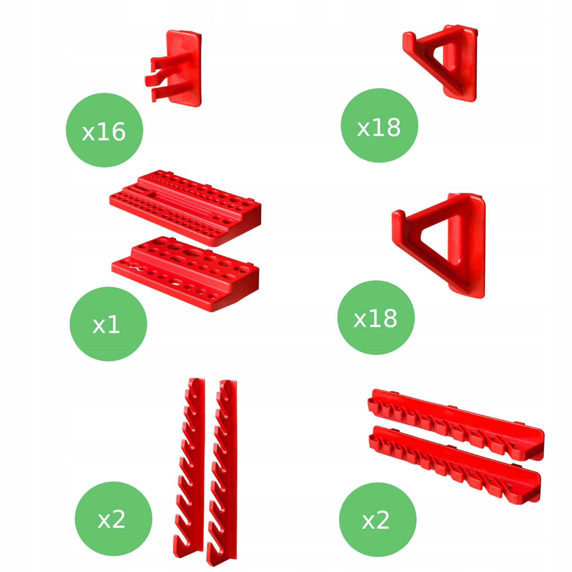 Tablica warsztatowa narzędziowa 116x78cm Uchwyty Rodzaj tablica z elementami