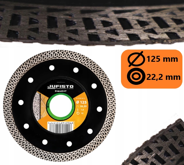 

Tarcza Do Betonu Diamentowa 125x22.2mm Warkoczowa