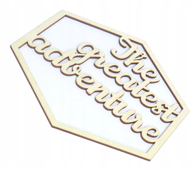 

Heksagon 20x20cm The greatest adventure QD62