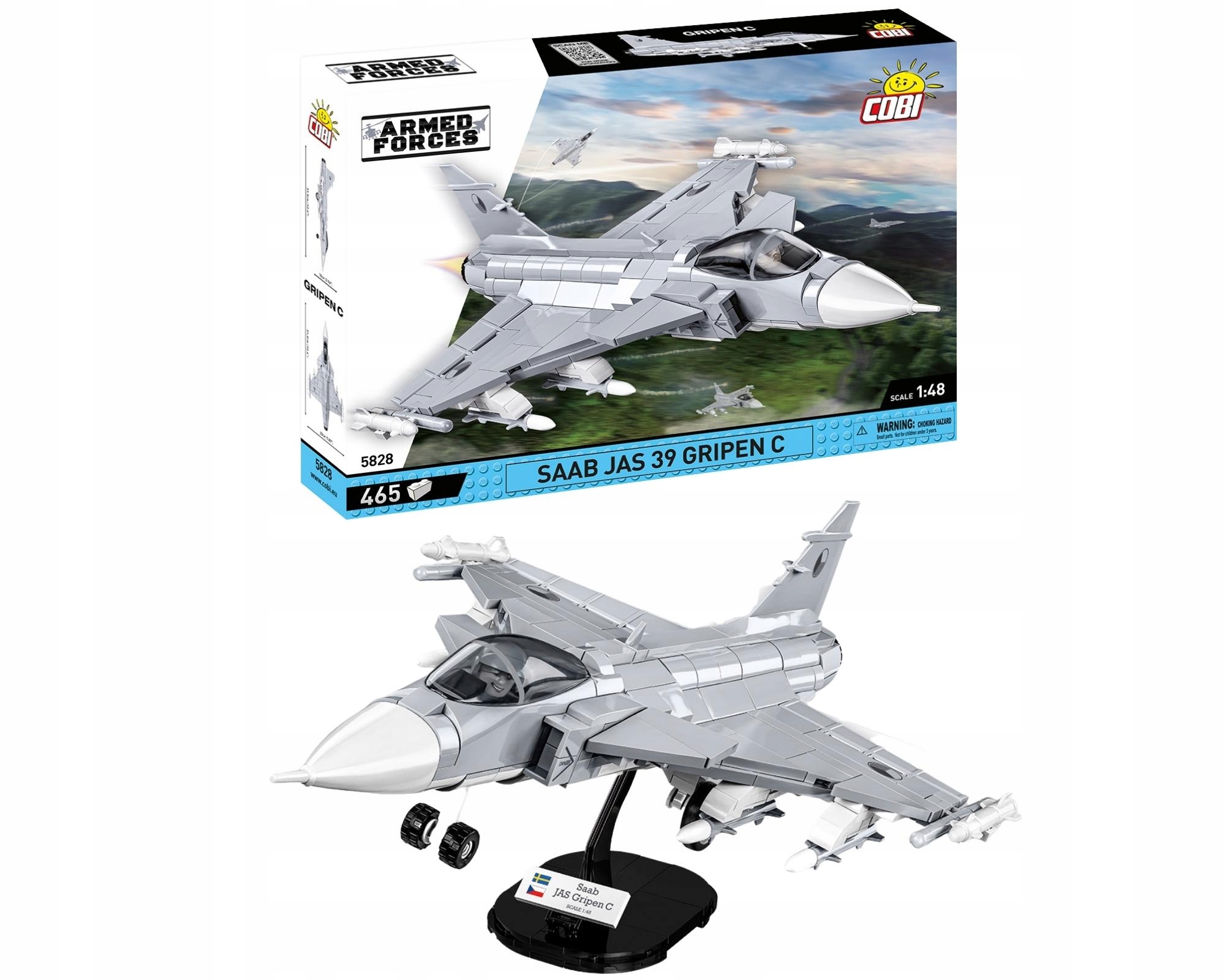 

Cobi 5828 Samolot Saab Jas 39 Gripen C Klocki 465