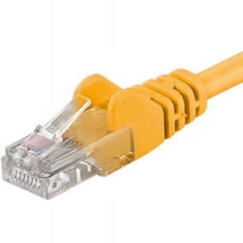 PremiumCord SP6UTP005Y kabel sieciowy Żółty 0,5 m Cat6 U/UTP (UTP)