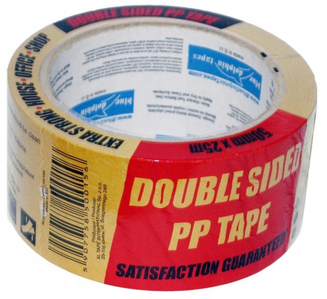 

Taśma dwustronna do folii Pp 50mmx25m