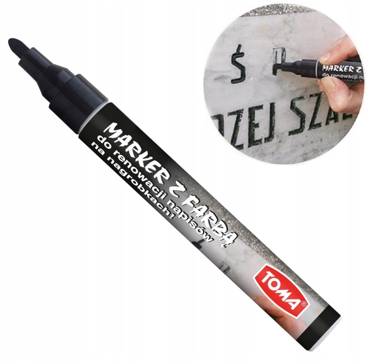 

Marker Do Renowacji Napisów Na Nagrobkach czarny