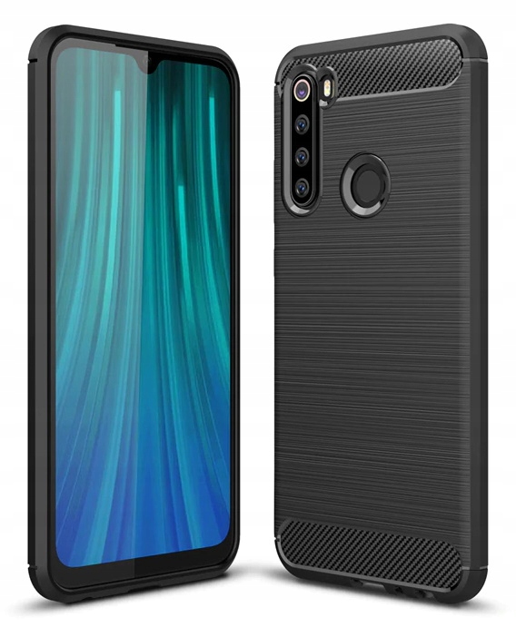 

Pancerne Etui Karbon+szkło do Xiaomi Redmi Note 8