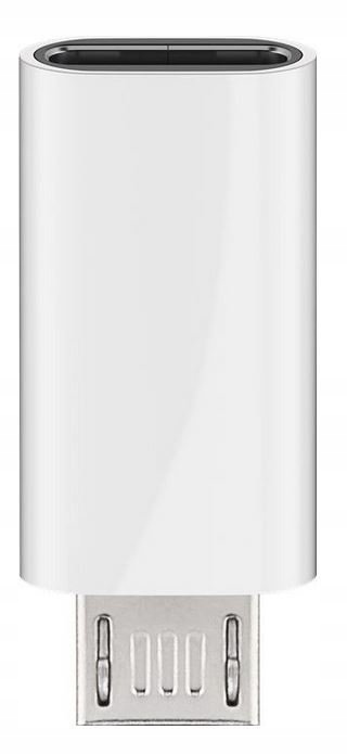 Adapter usb-c microUSB 2.0 biały