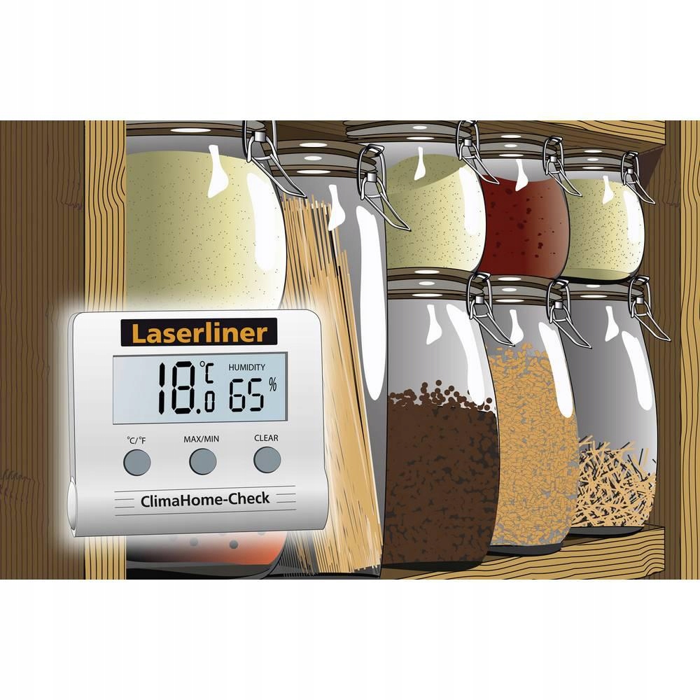 Miernik wilgotności higrometr LaserlinerClimaCheck Rodzaj termohigrometr