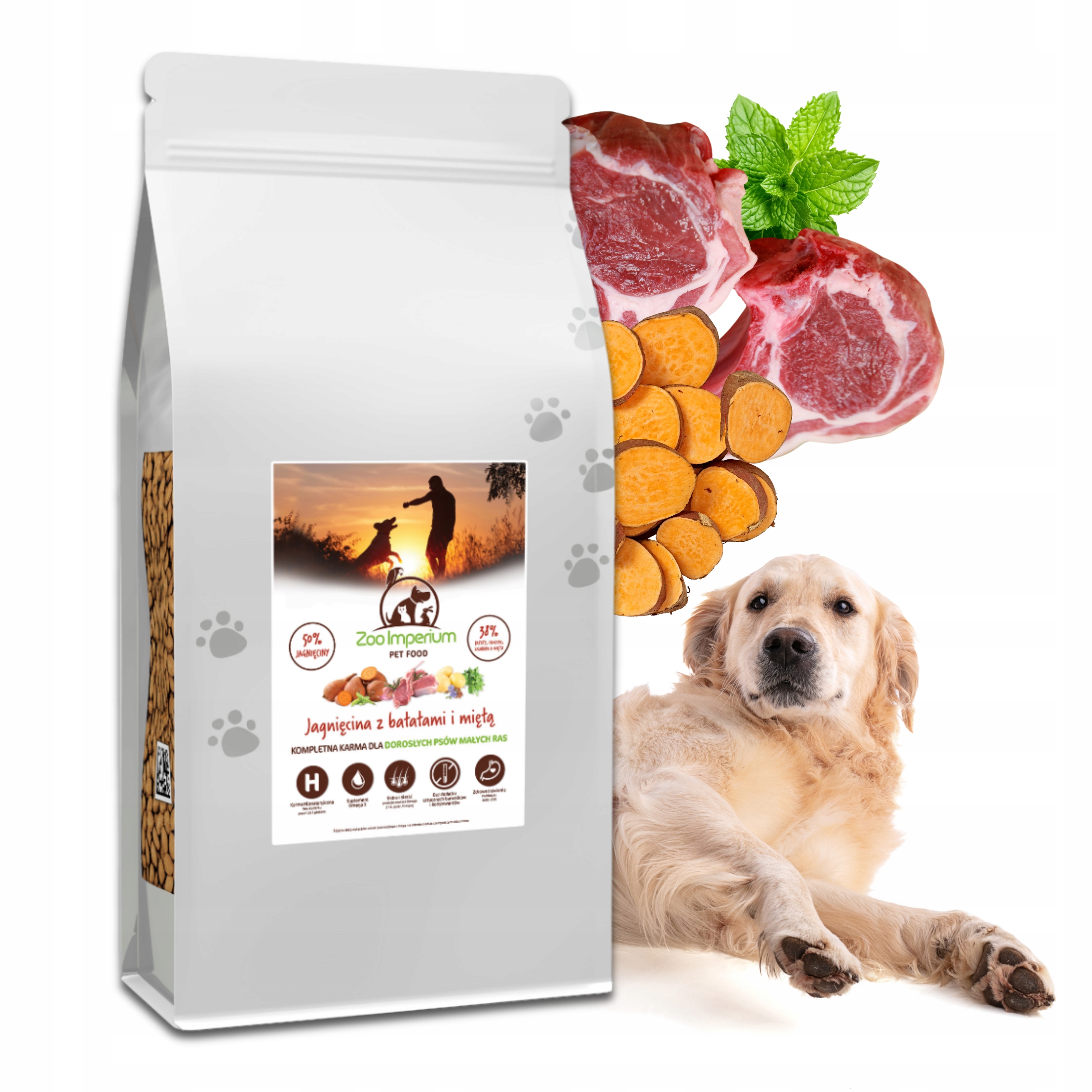 Levně Krmivo pro malé psy Zoo Imperium Jehněčí maso s batáty bez obilovin 6 kg