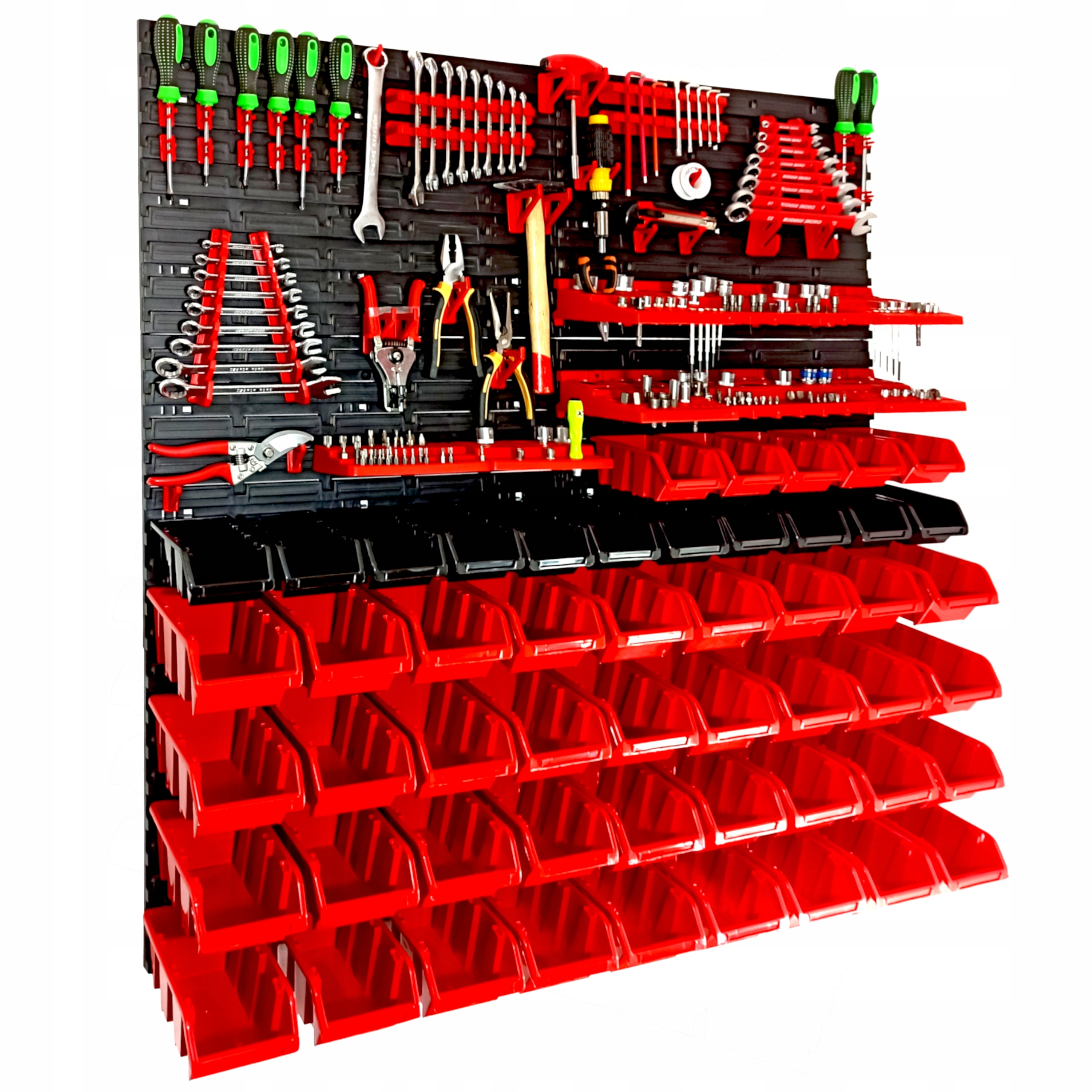 Tablica ścianka narzędziowa 115 x 117cm 52 kuwety