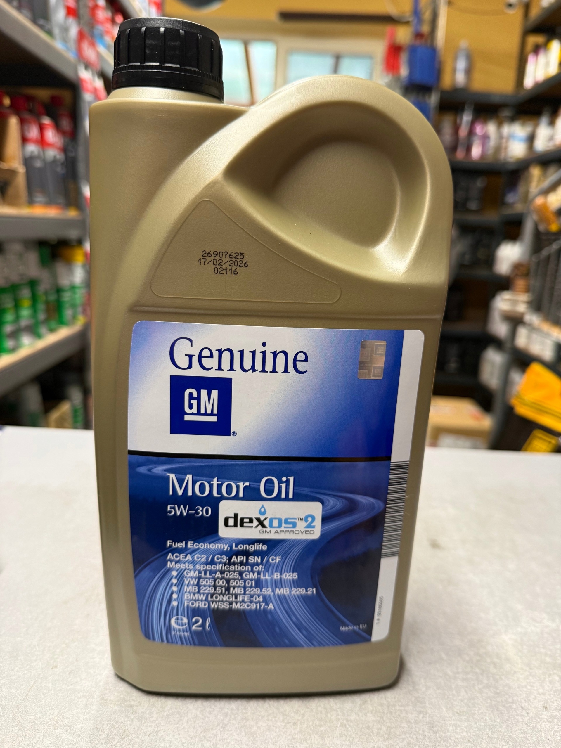Gm Genuine Motor Oil Dexos 2 5w30 2L Olej Silnikowy Oem 93165555
