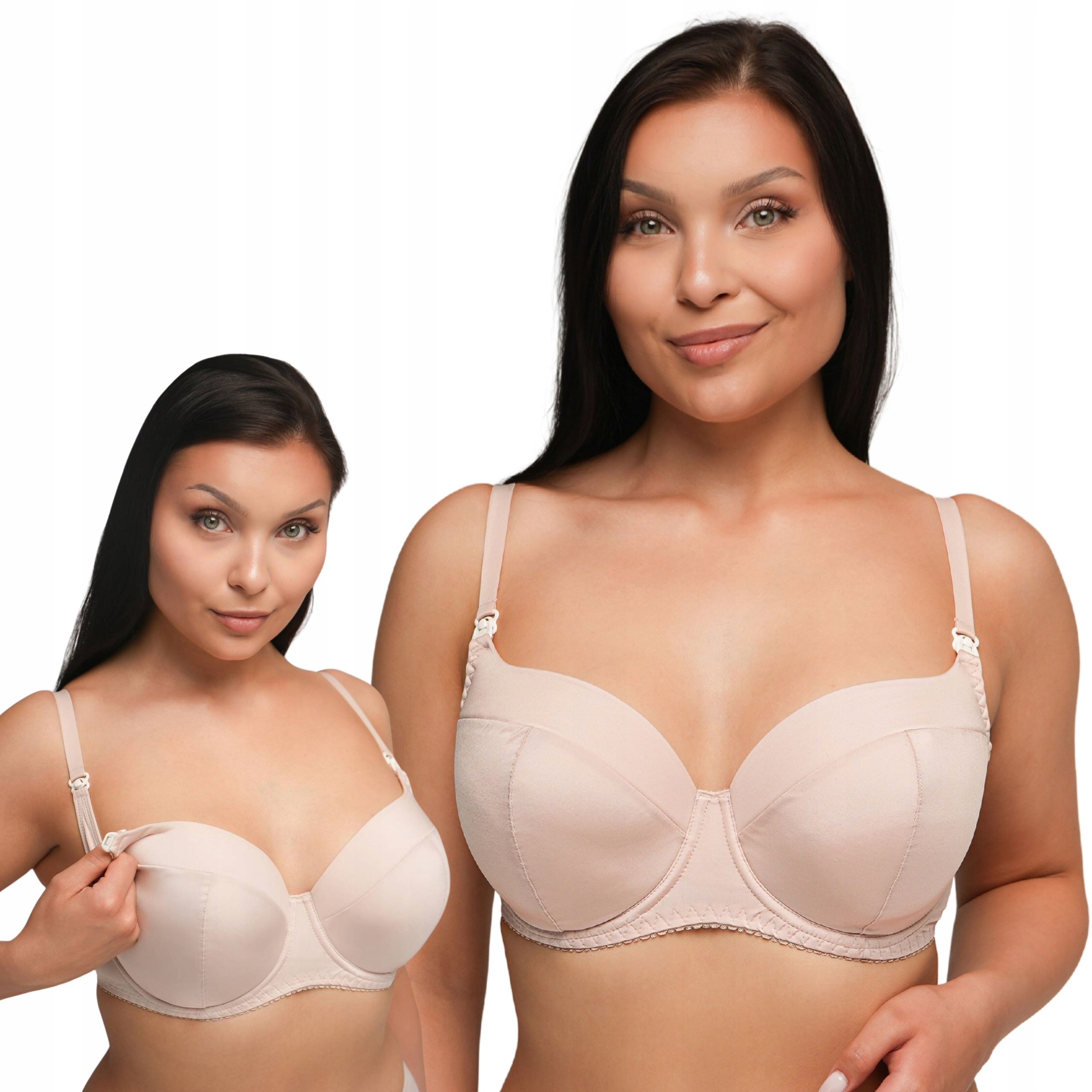 Ava 2203 Mama beige hladká béžová Vyztužená podprsenka Na Kojení 75G