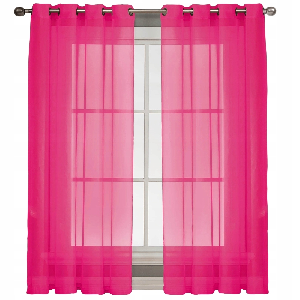 

Firana Gotowa Woal Przelotki 145x250 wys. fuksja