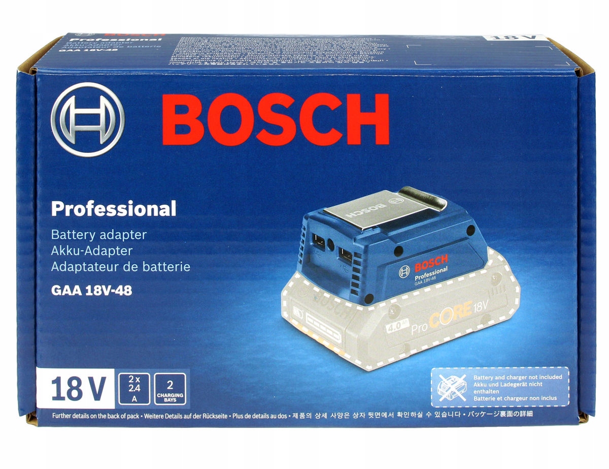 Bosch Professional Chargeur système 18 V GAA 18 V-48 (adaptateur