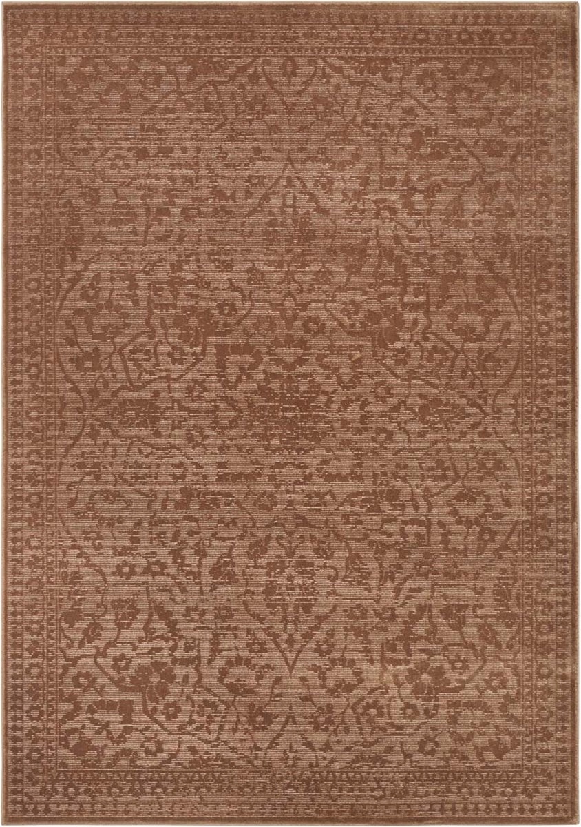 Hnedý koberec z viskózy s 3D efektom 160 x 230 cm