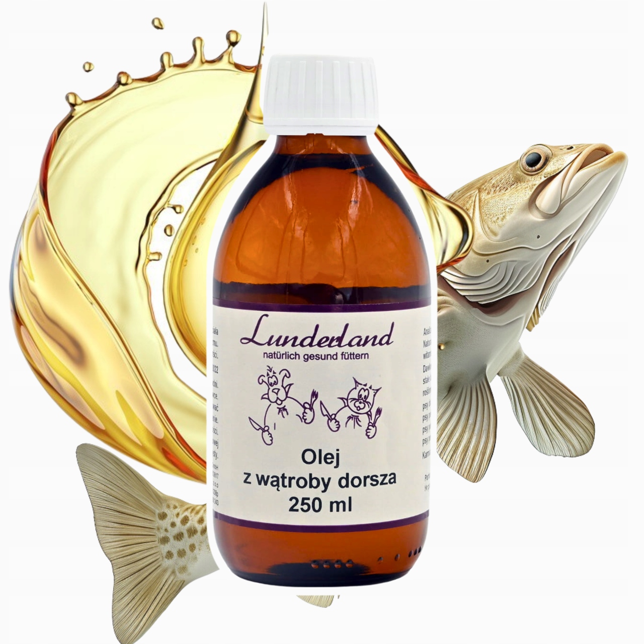 Levně Lunderland Olej z tresčích jater – vitamíny A a D, podpora imunity