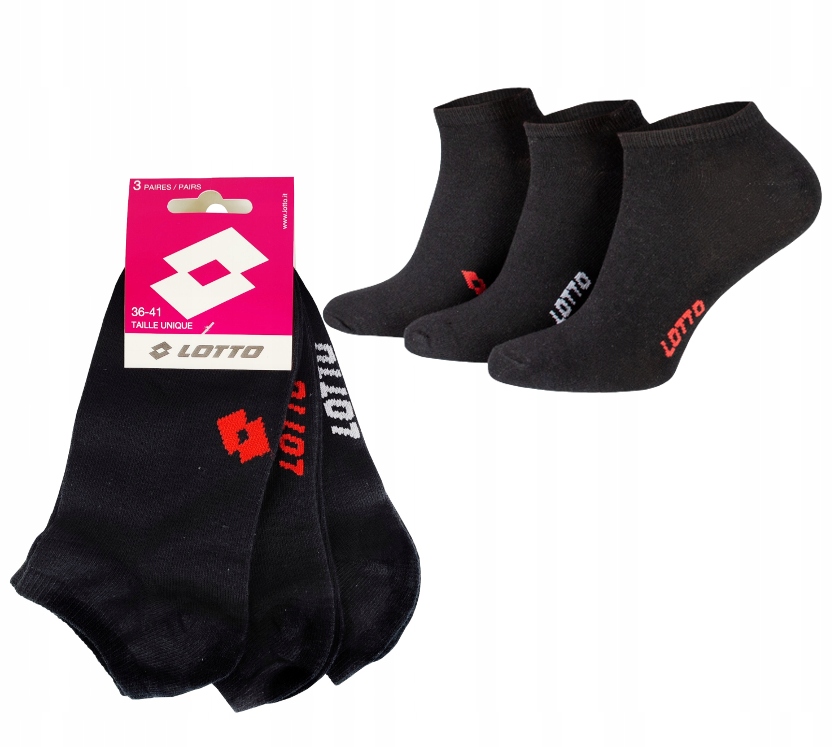 

Skarpety stopki Lotto 3-pack 36/41 czarne