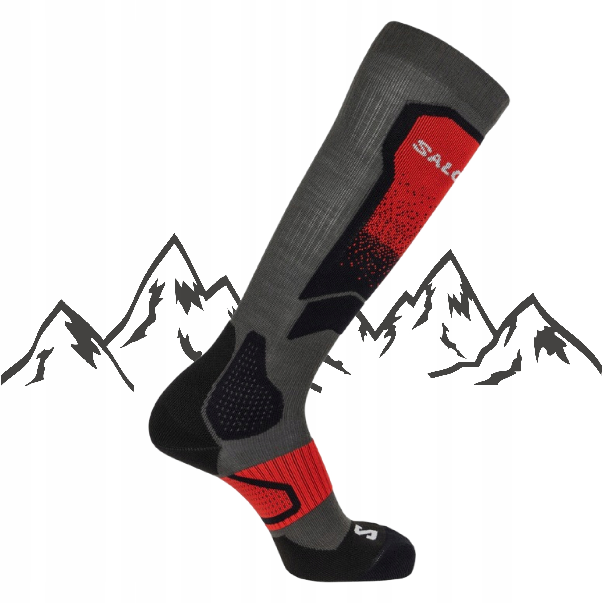 Skarpety Narciarskie Zimowe Salomon S/max Wełna Merino Ski Ciepłe 36-38