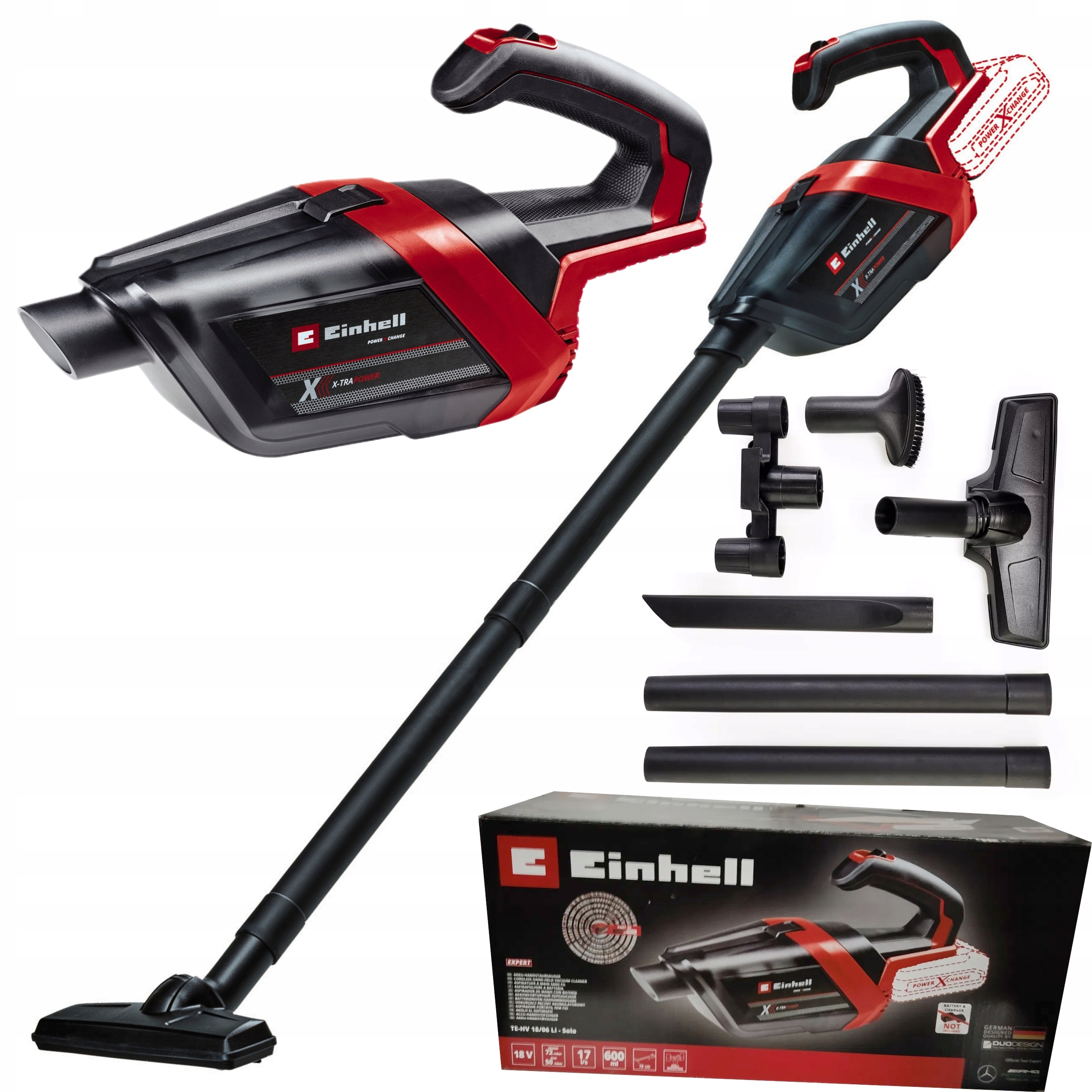 Einhell Vysavač 0,6L Akumulátorový 18V Te-hv 18/06 Li Solo